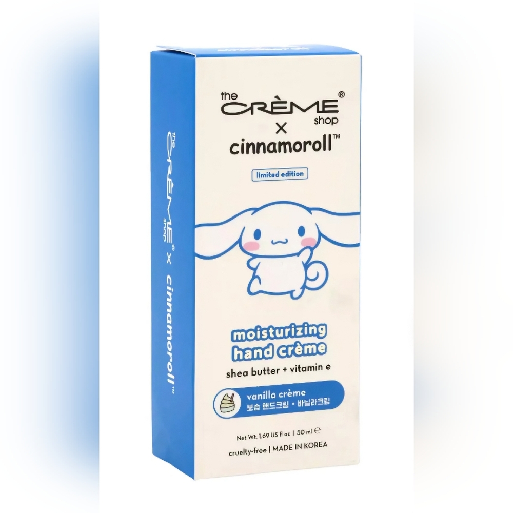 NIB The Creme Shop Cinnamoroll Limited Edition Moisturizing Hand Cream Vanilla